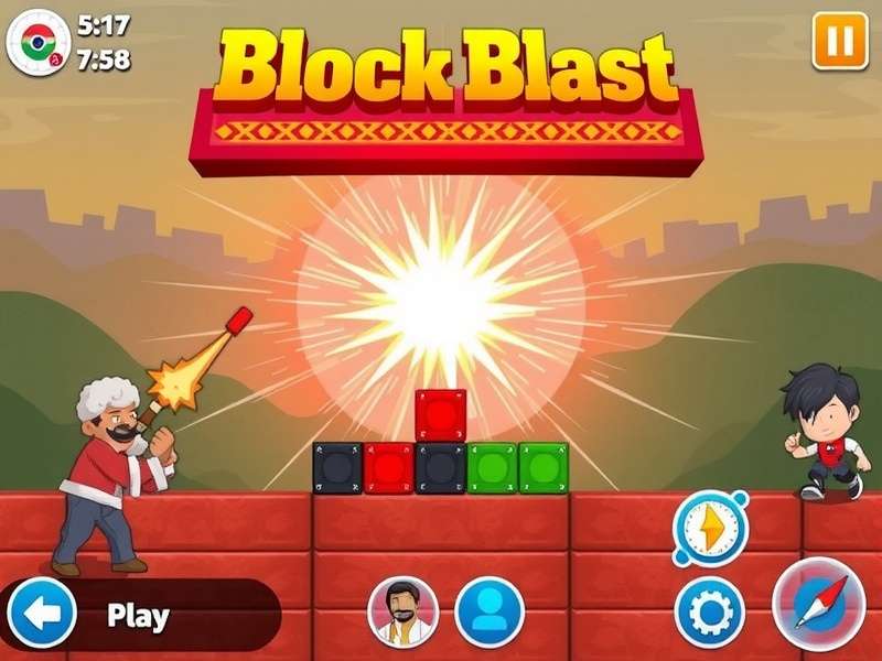 Block Blast game interface on a smartphone and tablet