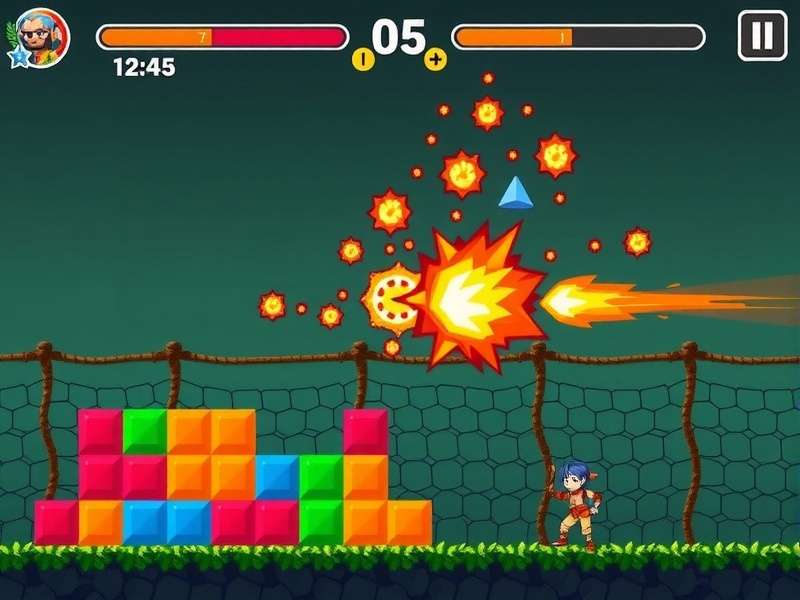 Block Blast game being played on a smartphone screen