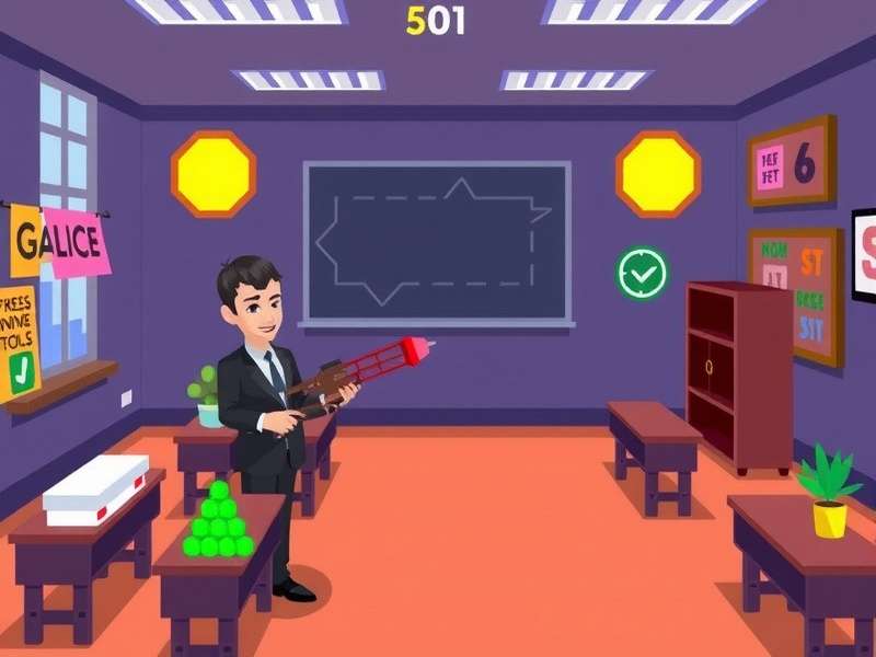 Block Blast Classroom 6x game interface on a tablet and phone