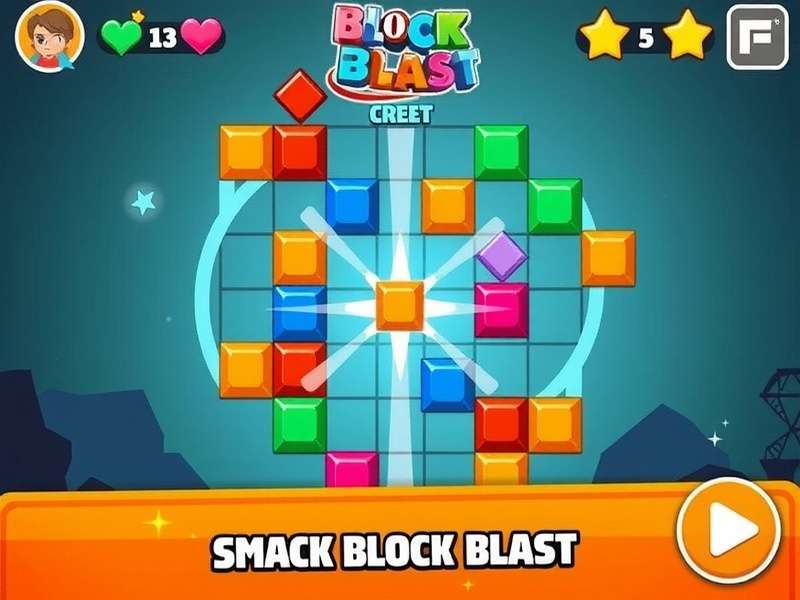 Block Blast Game Interface on Mobile