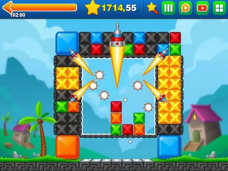 Block Blast Gameplay Screenshot showing colorful blocks and combos