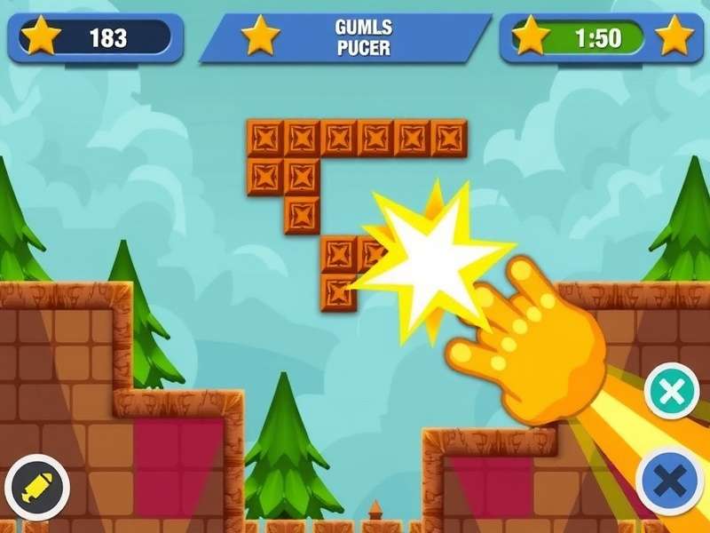 Block Blast Puzzle Game Interface showing colorful blocks and grid