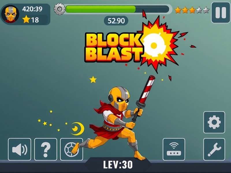 Block Blast Gameplay on a modern smartphone screen showing colorful puzzle blocks