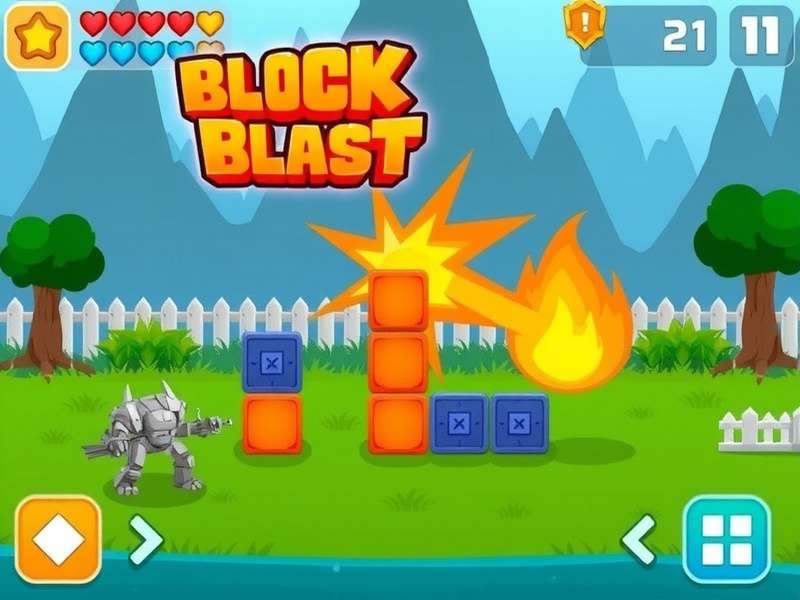 Block Blast Mod APK gameplay screenshot showing enhanced features