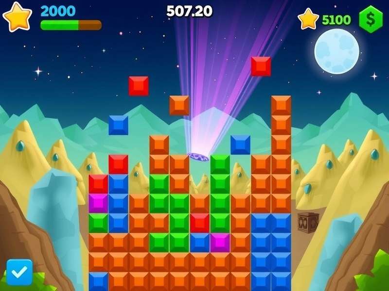 Block Blast Puzzle Game gameplay screenshot showing colorful blocks