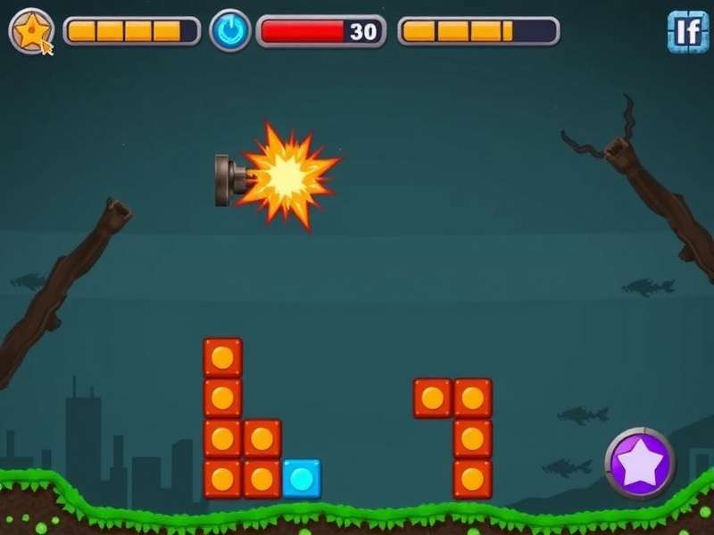 Block Blast game screenshot showing colorful blocks on a mobile screen