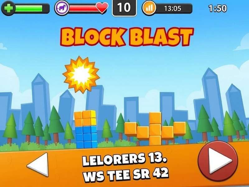 Block Blast game interface on a mobile screen