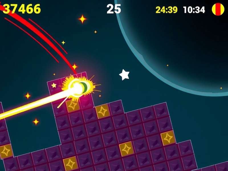 A vibrant screenshot of Block Blast game interface showing colorful blocks and high score