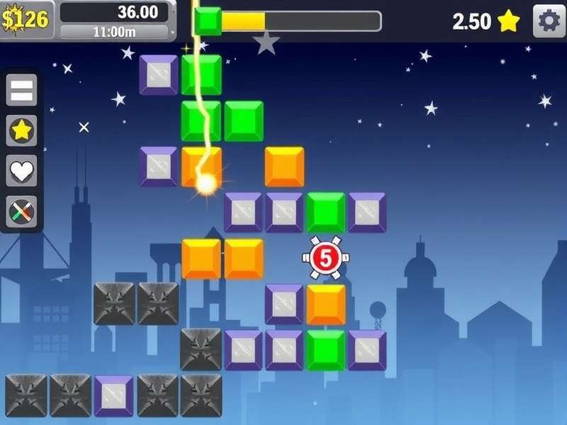 Block Blast Silvergames gameplay screenshot showing colorful blocks