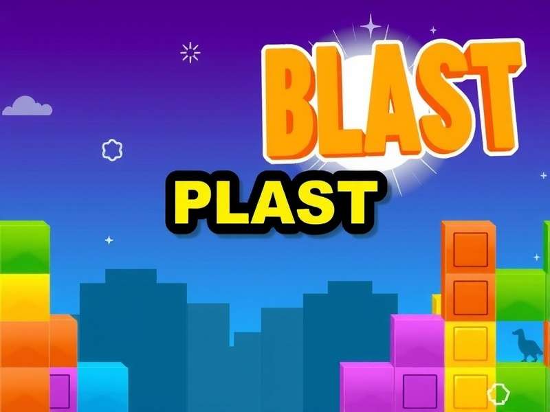 Screenshot of Block Blast game being played on Poki website