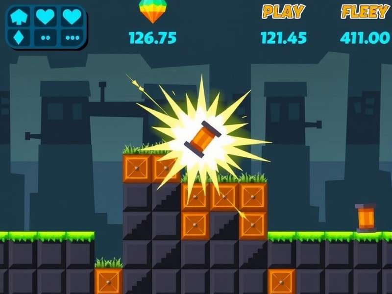 Block Blast gameplay screenshot showing colorful blocks on a grid