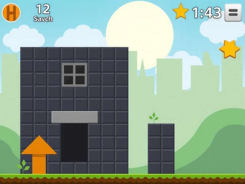 Block Blast game screenshot showing colorful blocks and score