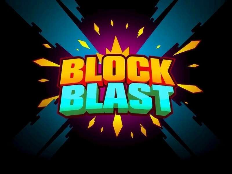 Block Blast gameplay screenshot showing colorful blocks