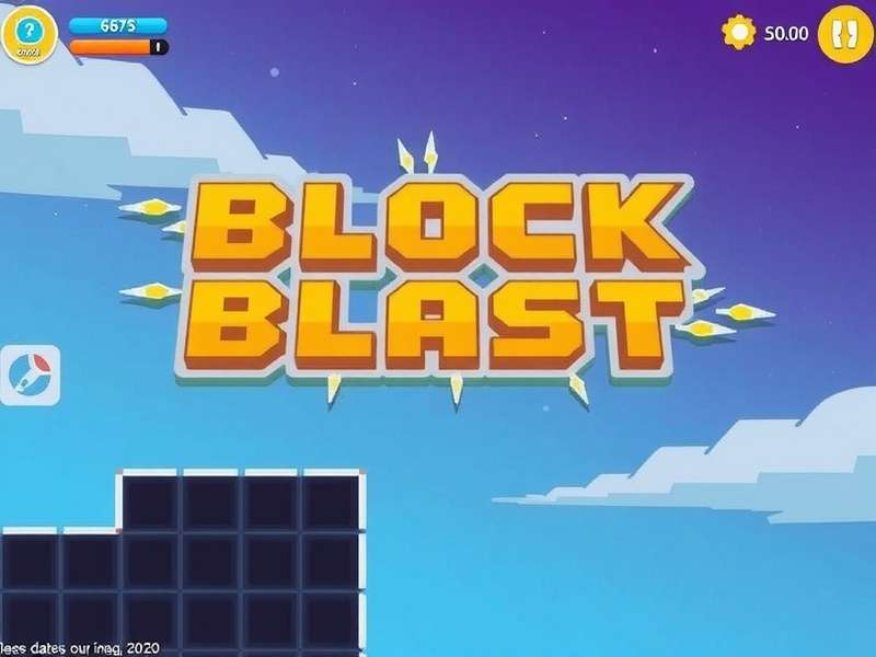 A person playing Jeux Block Blast on a mobile phone in a vibrant Indian setting