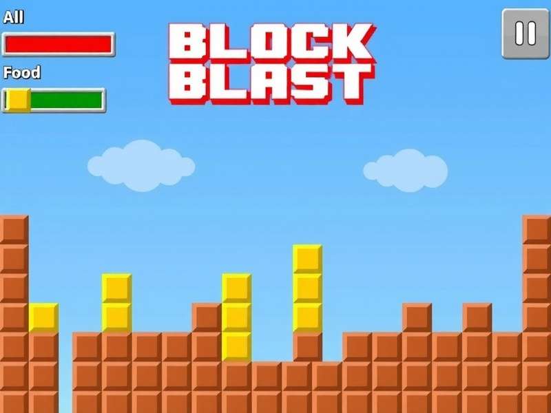 Block Blast Game Unblocked gameplay screenshot showing colorful blocks on a grid