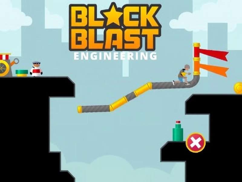 Block Blast game interface showing complex block patterns and high score