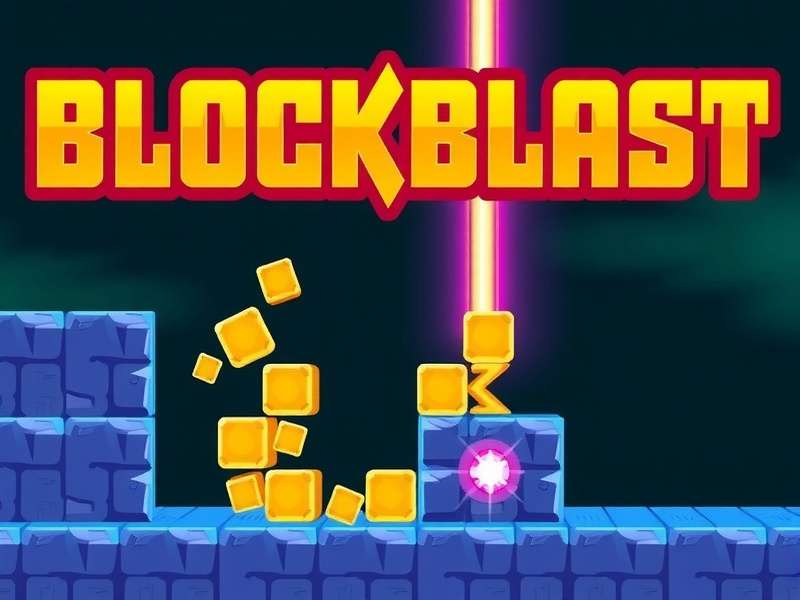 Block Blast gameplay screenshot showing colorful blocks on a grid