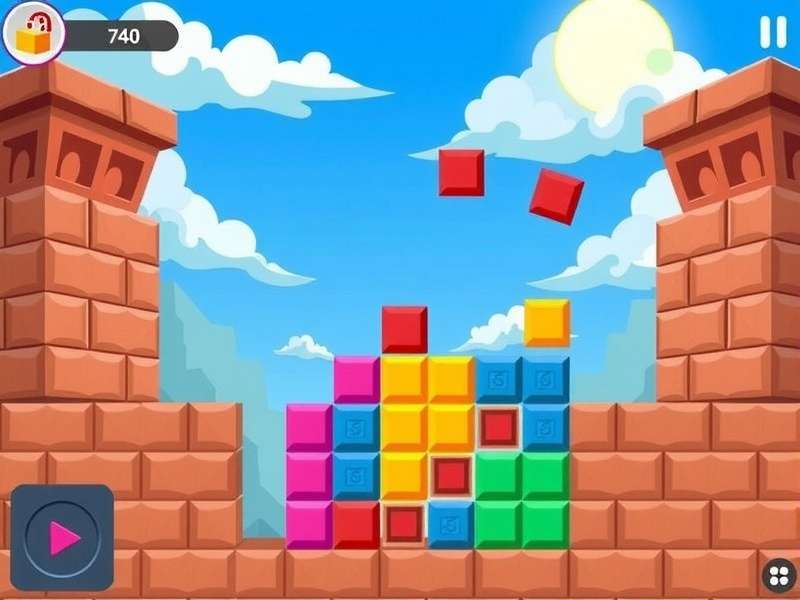 Strategic view of a Block Blast game board with colourful blocks on a screen