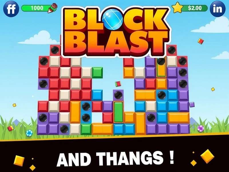 Block Blast Game running on Windows 10 PC with high quality graphics