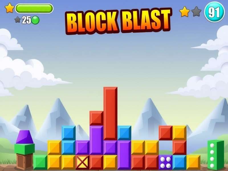 Strategic placement of colorful blocks on a grid in Block Blast game