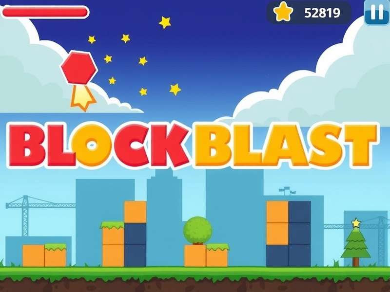 Block Blast Game Interface on Mobile Device