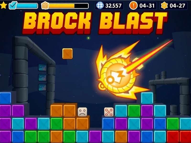 Block Blast ASMR gameplay interface showing colorful blocks and satisfying visual effects