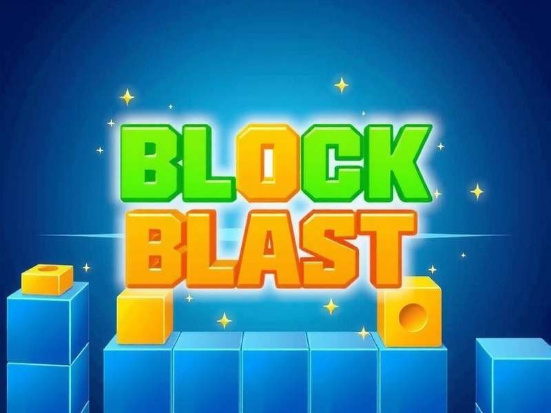 Block Blast game interface showing colorful blocks