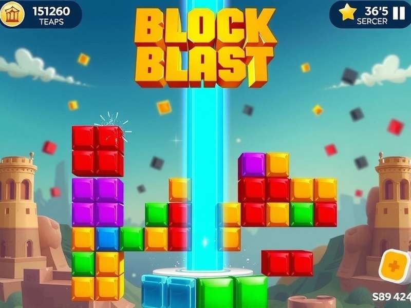 Block Blast Download Pc – hero banner showing game on desktop with Indian flag colors