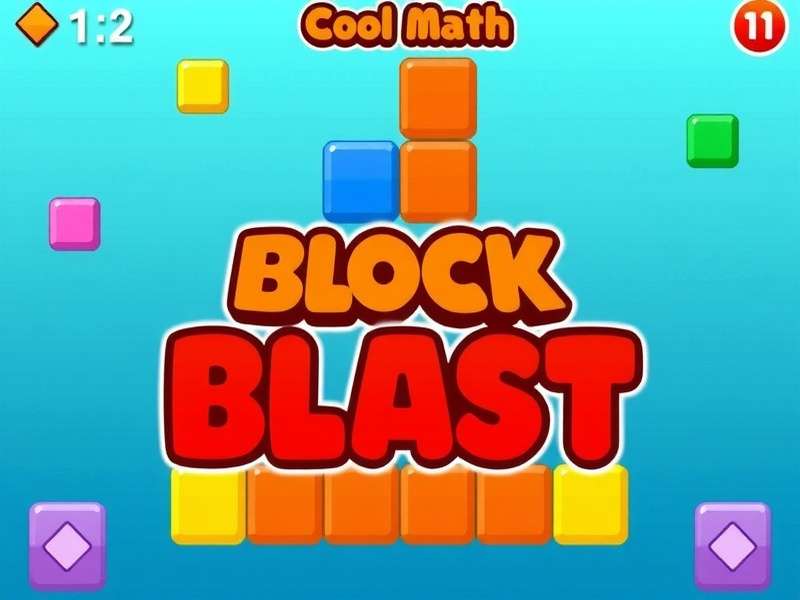 Block Blast game grid with colorful blocks and strategic placement