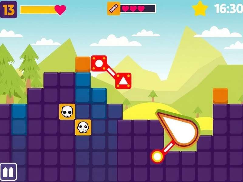 Blocks Blast Unblocked gameplay screenshot showing colorful block puzzle interface