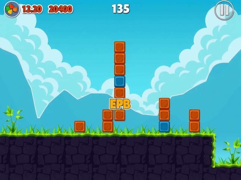 Blast Block game banner with puzzle grid and vibrant colours