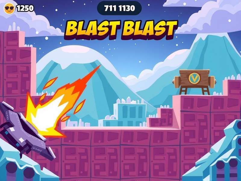 Block Blast game interface showing colorful blocks on a grid