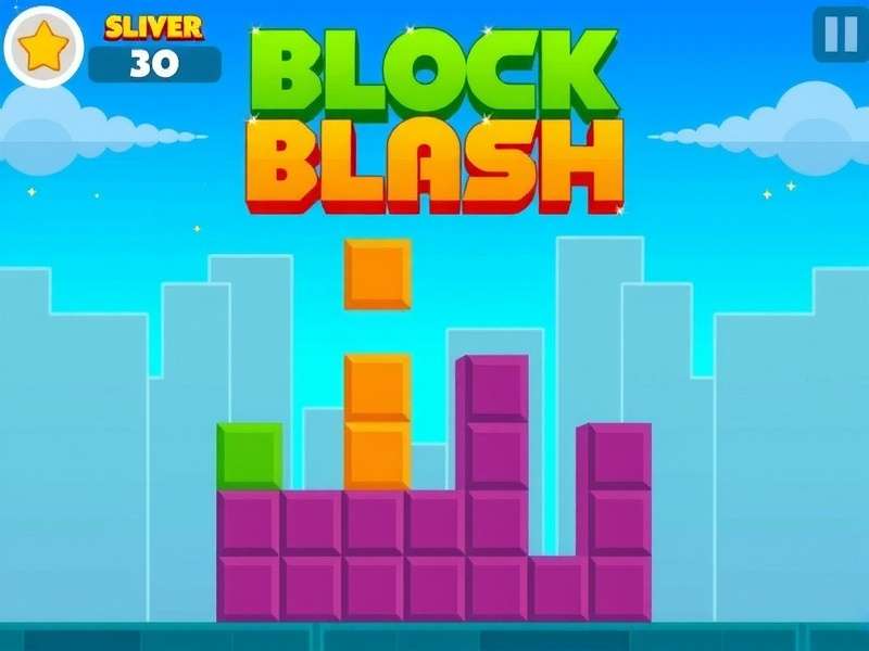 Block Blast gameplay screenshot showing colorful blocks and puzzle interface