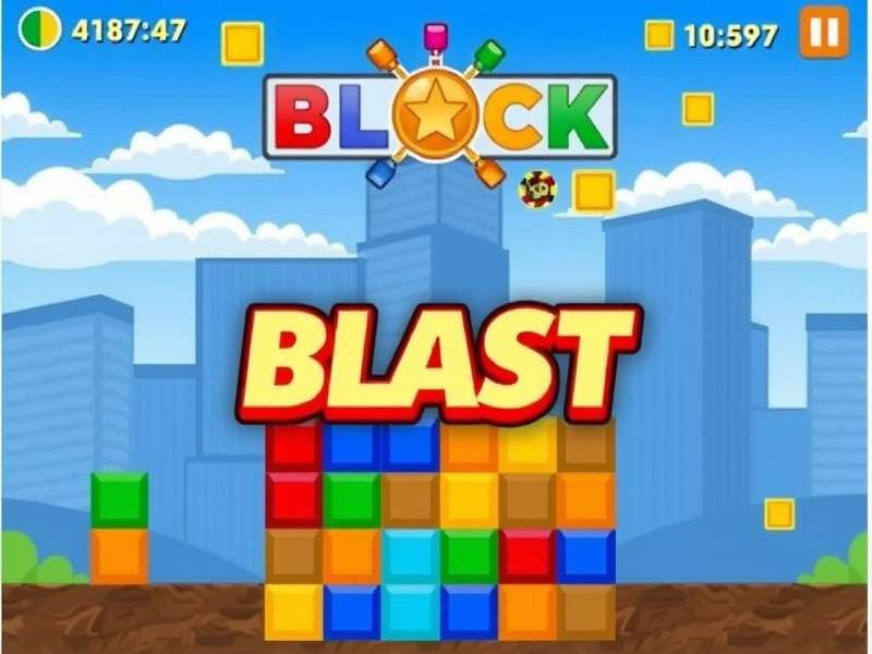 Block Blast Game Free For Pc Download gameplay screenshot showing colorful blocks and scoring